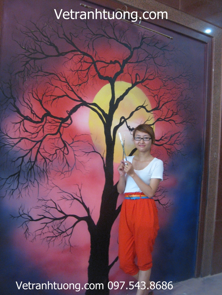 Vẽ Tranh Tường Quán Cafe